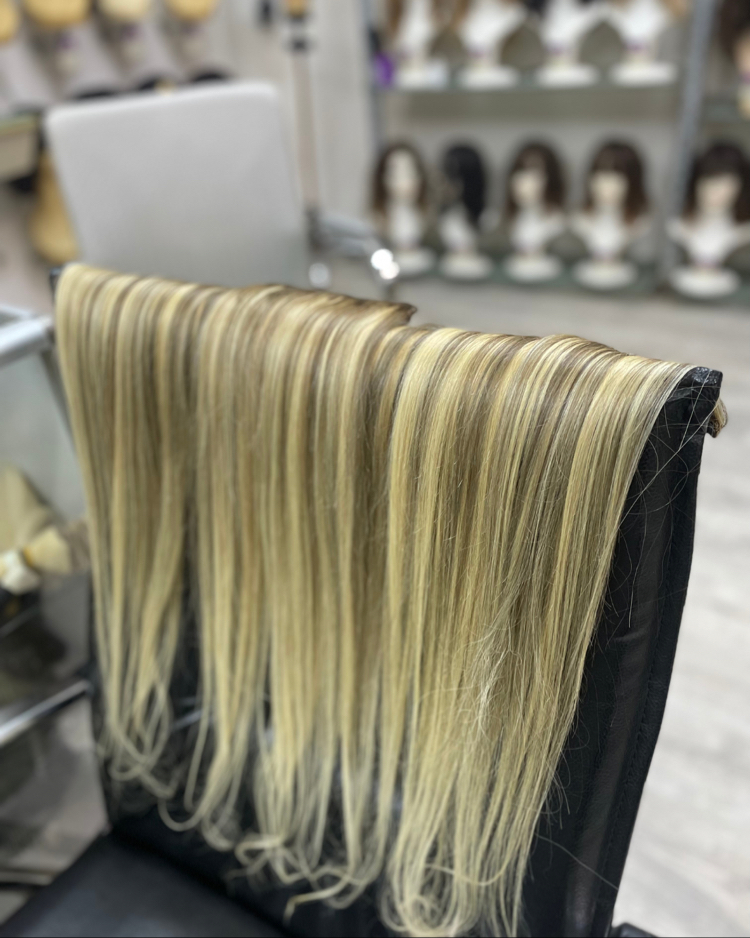 6’lı Set 50cm Röfleli Gerçek Saç Çıt Çıt