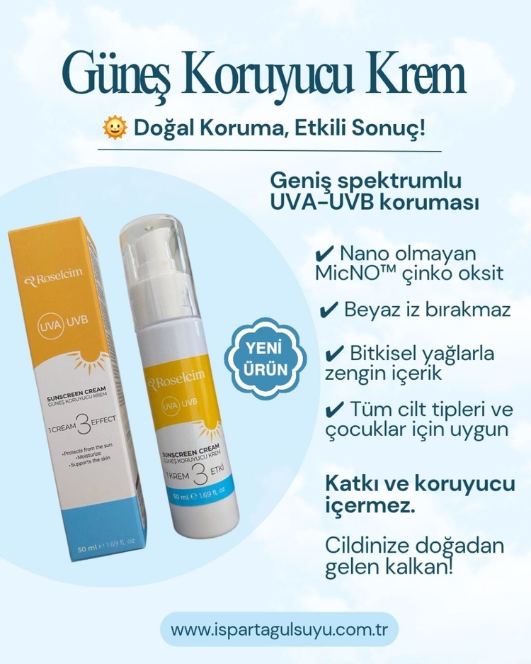 Güneş Koruyucu Krem (50ml)