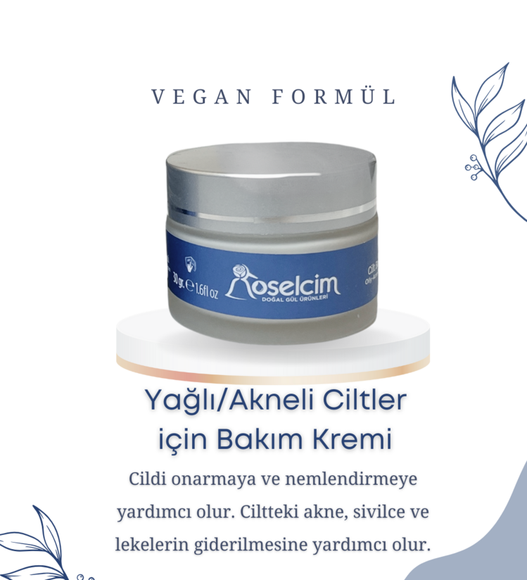 Yağlı-Akneli Cilt Bakım Kremi 30 gr