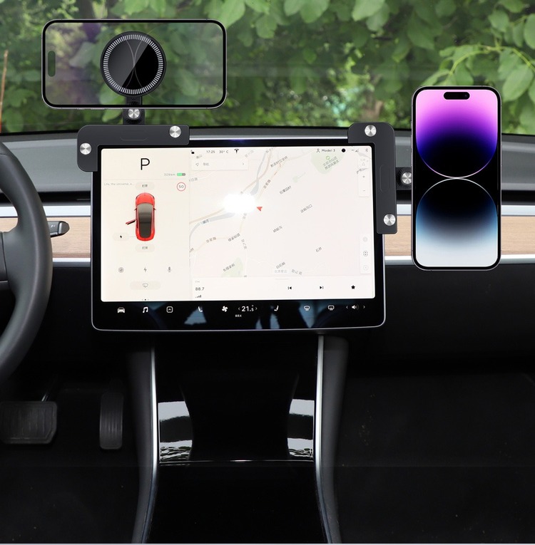 Model Y MagSafe Cep Telefonu Tutucu için, Mıknatıslı SİYAH