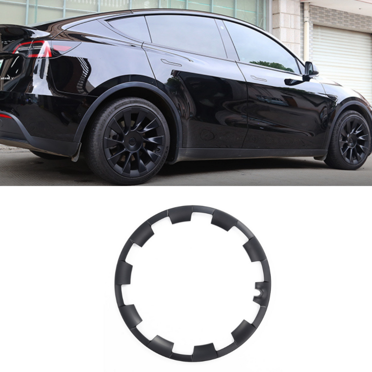 Model Y INTEGRATED Jant Kapağı Koruma Halka Seti 20 İnç MAT SİYAH