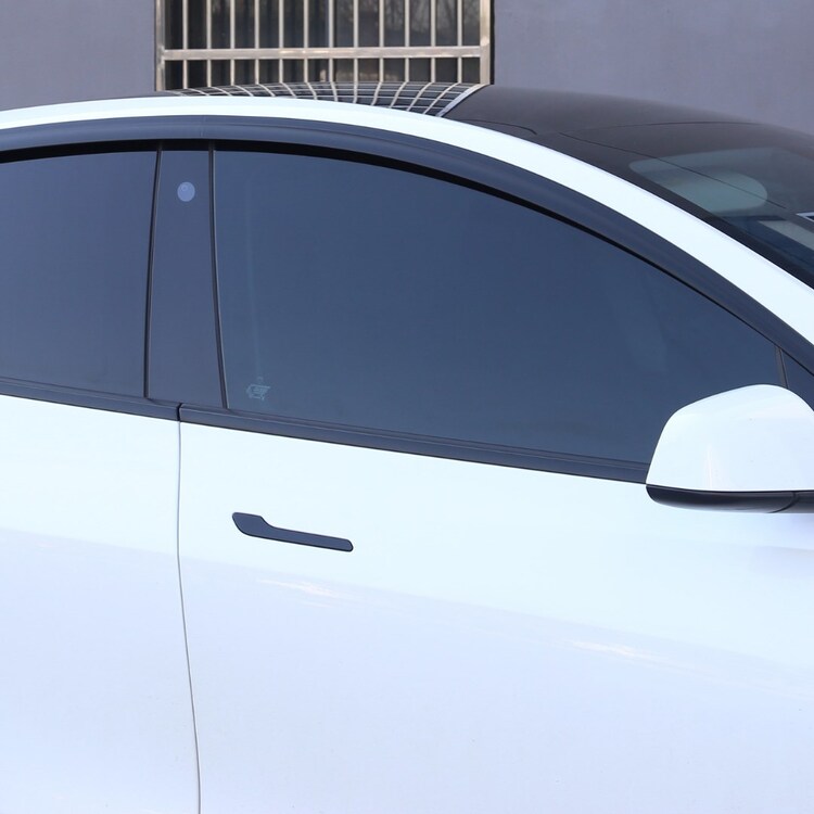 Tesla Model Y Cam Rüzgarlığı, 4 Adet Set Olarak, Mat Siyah Renk