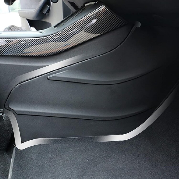 Tesla Model Y Orta Konsol Kenar Sağ ve Sol Koruyucu Bakaliti, 2 Adet Set Olarak, Mat Siyah Renk