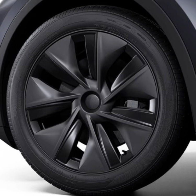 Model Y TWIN Simetri Jant Kapağı Seti 19 İnç, Siyah ve Koyu Gri Renk