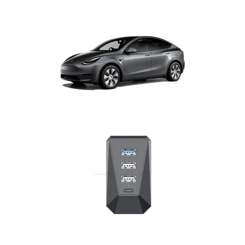 Tesla Model Y Torpido Gözü Çok Fonksiyonlu 1 Adet USB 3.0 \ 2 Adet USB 2.0 \ 1 Adet Type-C
