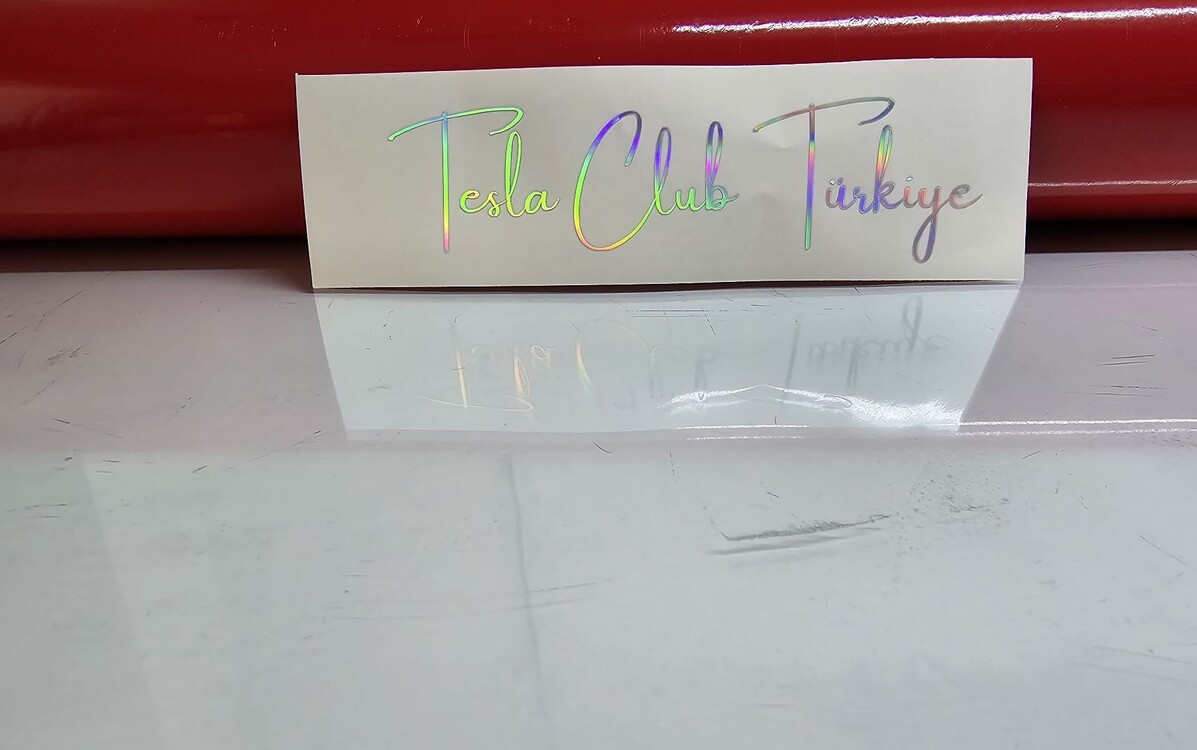 Tesla Club Türkiye STİCKER SINIRLI ÜRETİM