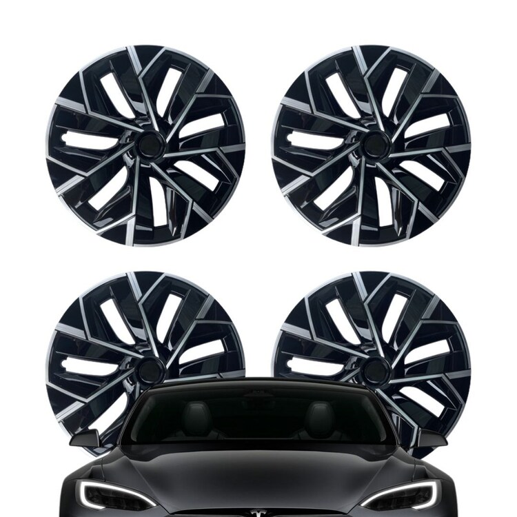 Tesla Model Y ENERGY Jant Kapağı Seti 19 İnç, Mat Siyah Renk 4 ADET SET
