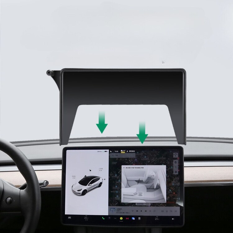 Tesla Model Y / Model 3 Ekran Arkasına Takılan Cep Telefonu Tutucusu, Siyah Renk