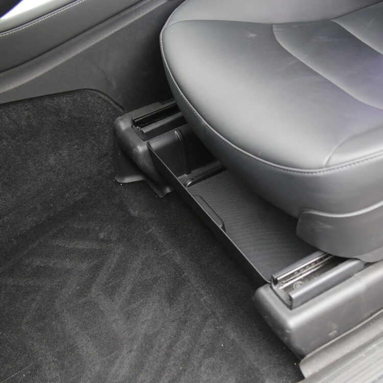 Tesla Model Y Ön Koltuklar Altına Takılan Çekmeli Saklama Alanı, SİYAH