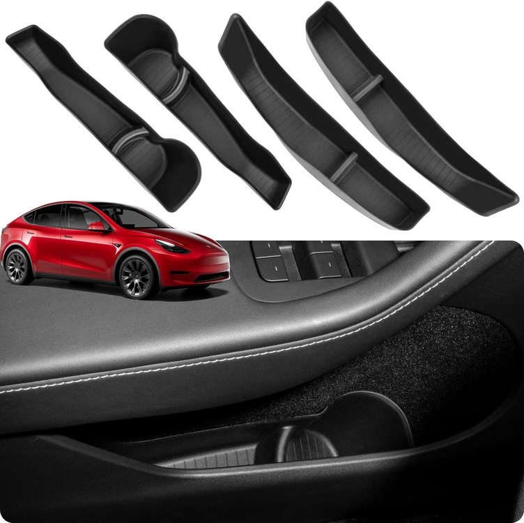 Model Y Kapıya Takılan Geniş Düzenleyici 4'lü Set SİYAH