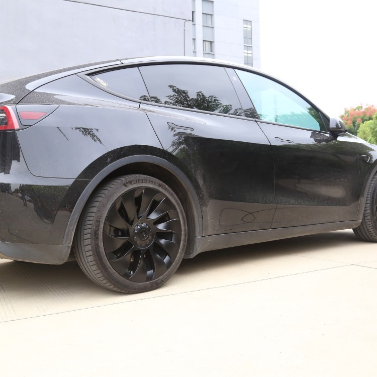 Model Y CYCLONE Jant Kapağı Seti 20 İnç, Mat Siyah Renk (4 Adet Set Olarak Satılmaktadır.)