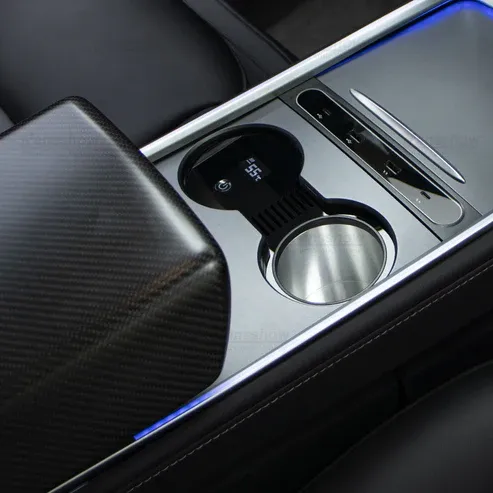 Tesla Model Y Bardak Sıcaklık Kontrol Sistemi, 4 Etkili Ayarda AMD Çip İle Kontrol