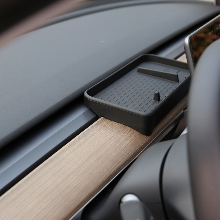 Tesla Model Y / Model 3 Silikon Ekran Arkasına Takılan Düzenleyici, Siyah Renk