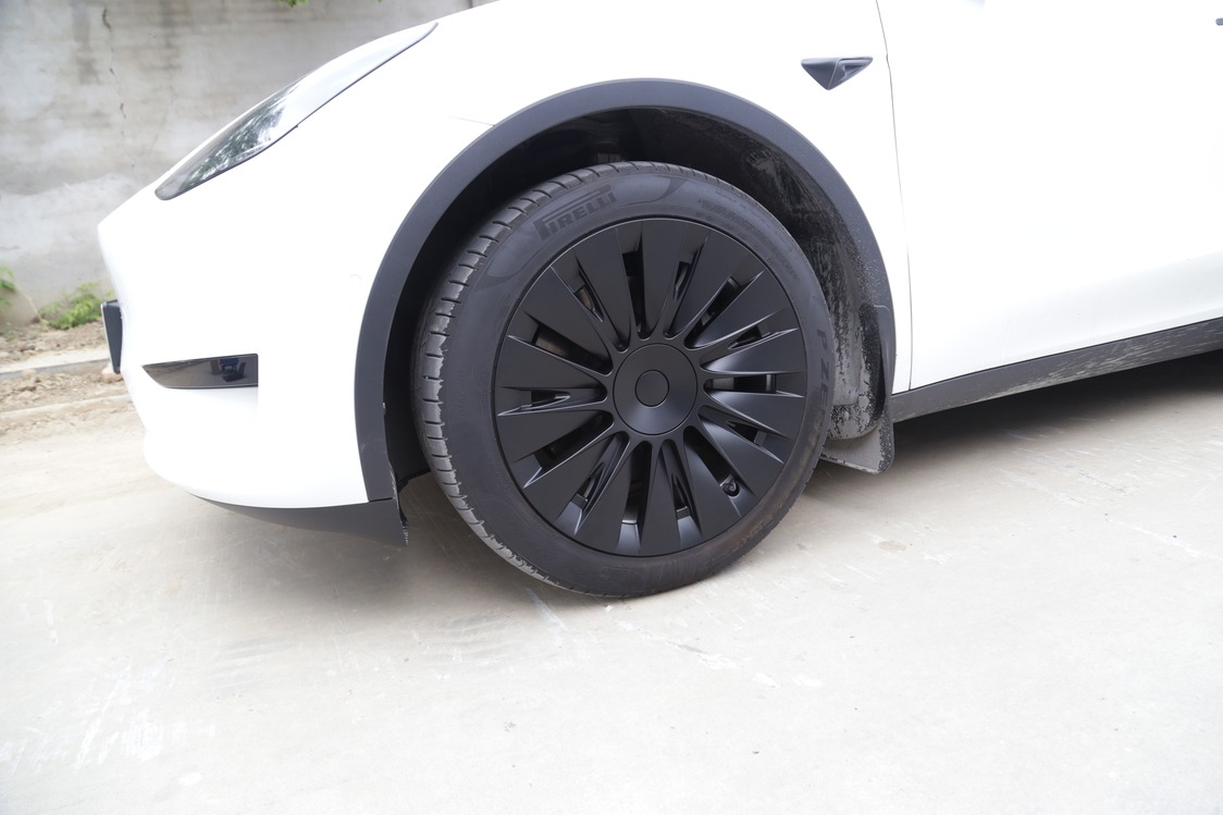 Tesla Model Y SOLAR Jant Kapağı Seti 19 İnç, Mat Siyah Renk 4 ADET