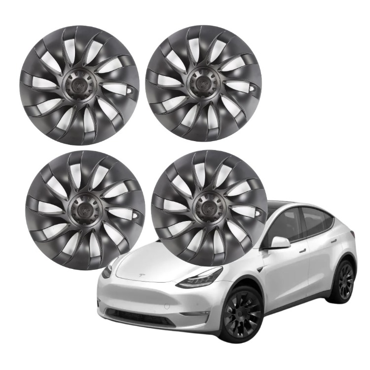 Model Y CYCLONE Jant Kapağı Seti 20 İnç, Mat Siyah Renk (4 Adet Set Olarak Satılmaktadır.)