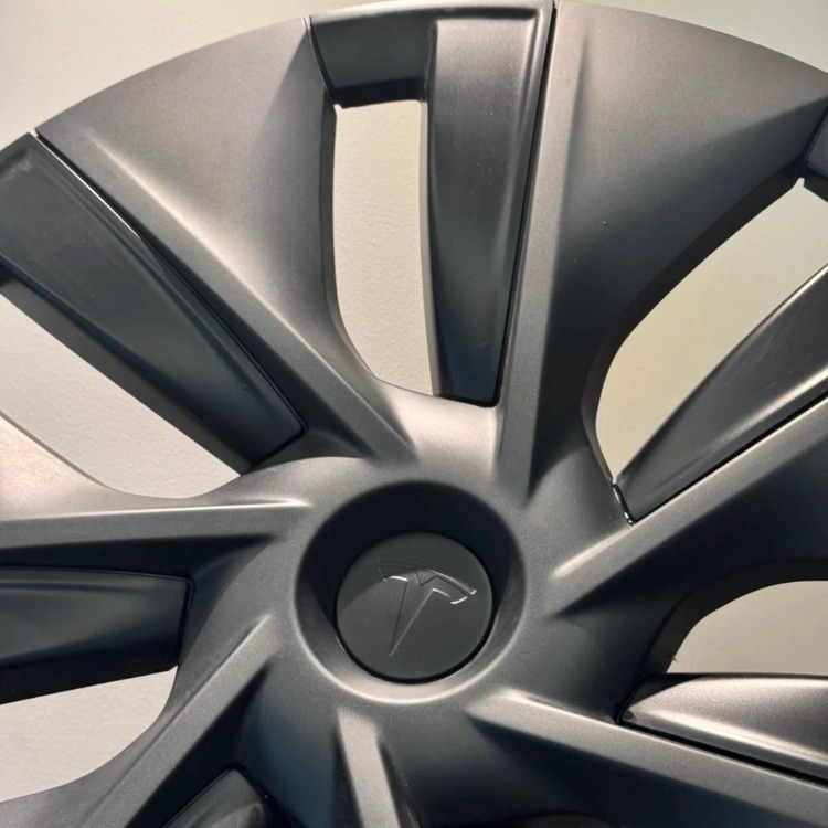 Model Y TWIN Simetri Jant Kapağı Seti 19 İnç, Siyah ve Koyu Gri Renk