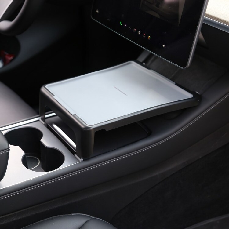 Tesla Model Y / Model 3 Ön Orta Konsol Çok Amaçlı Masa, Gri Renk