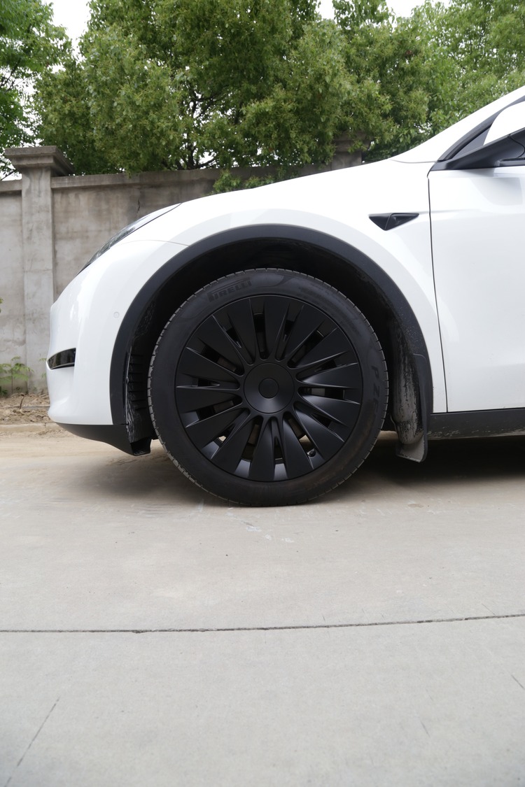 Tesla Model Y SOLAR Jant Kapağı Seti 19 İnç, Mat Siyah Renk 4 ADET