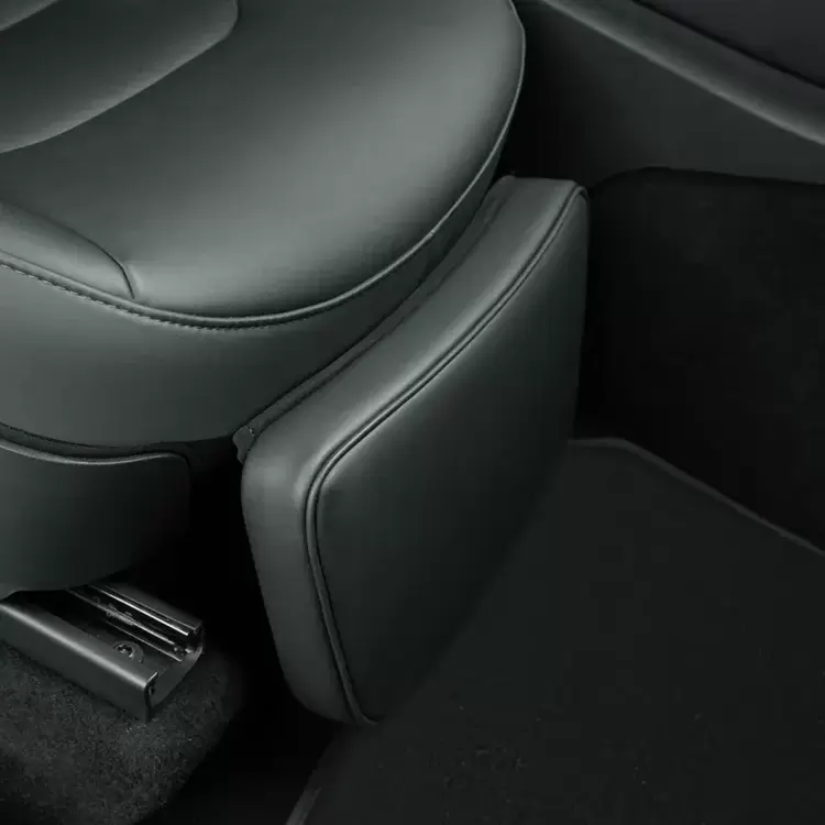 Tesla Model Y Yumuşak Bacak Desteği Yastığıyla Beraber, 80° Ayarlanabilir, Siyah Deri