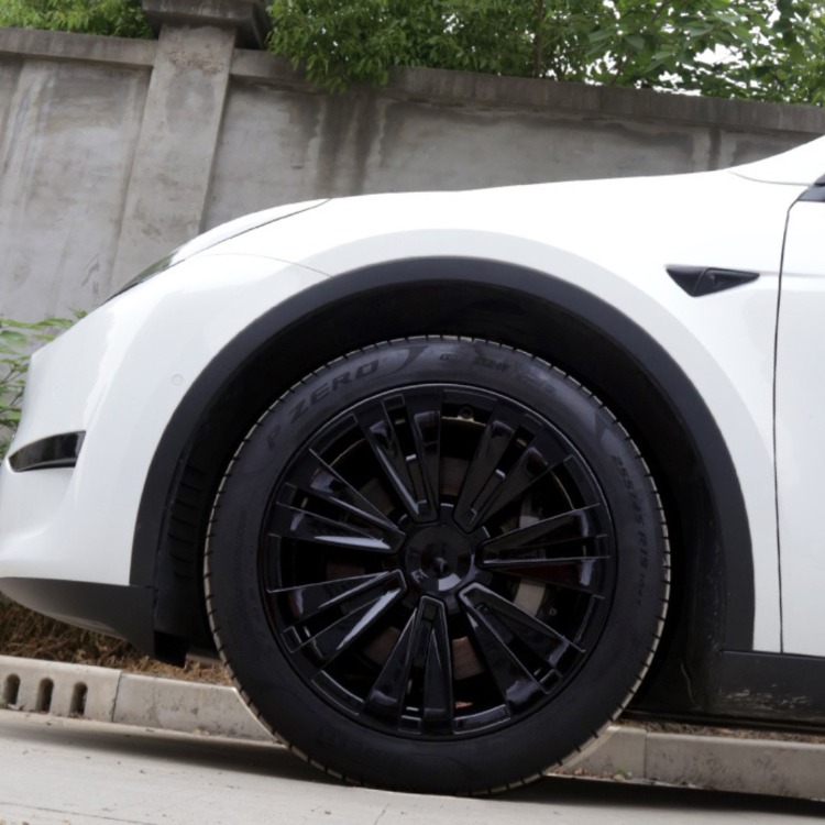 Tesla Model Y X PLAID Jant Kapağı Seti 19 İnç, Parlak Siyah Renk 4 ADET