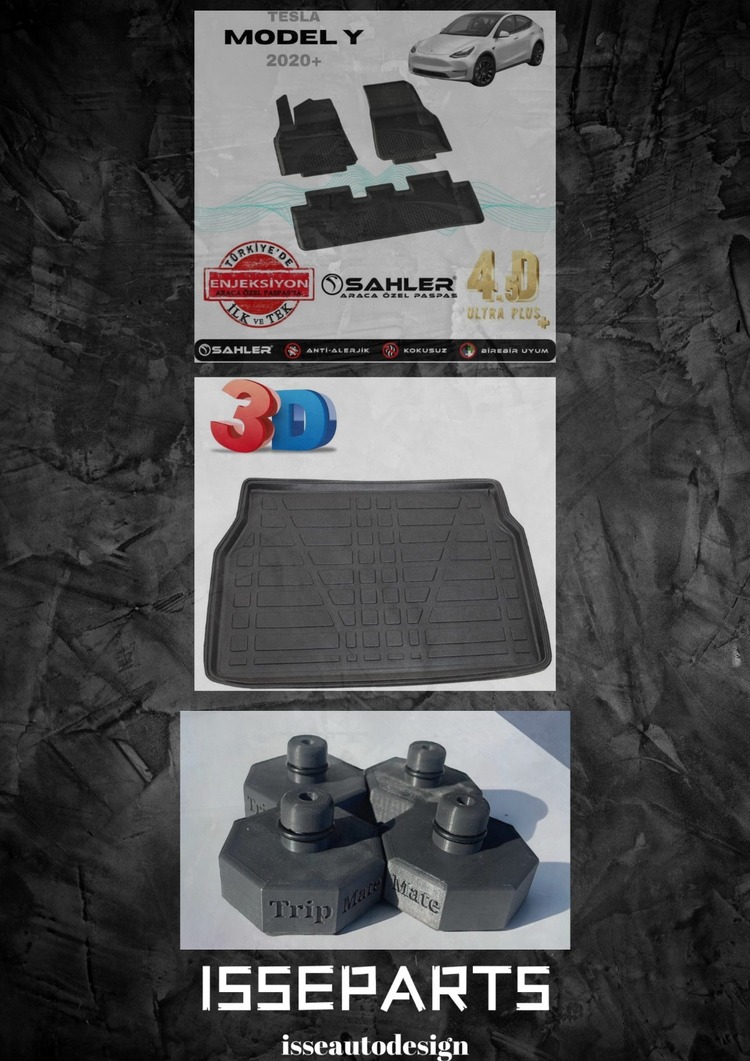 TESLA Model Y SAHLER PASPAS+BAGAJ HAVUZU+LİFT PAD