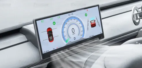Tesla Model Y F9 9 İnç Orta Konsol Paneli Dokunmatik Ekranı Kamera, Car Play, Linux,