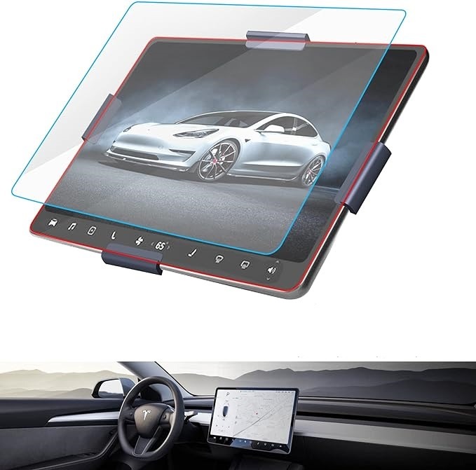 Tesla Model Y Ön Ekran Koruyucu Temperli Cam MAT