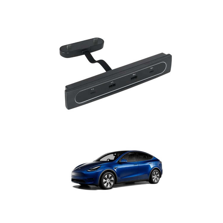 Tesla Model Y/Model 3 Hızlı Şarj ve Data Aktarım Portu, Type C & USB-A Şarj ve Data Aktarımı