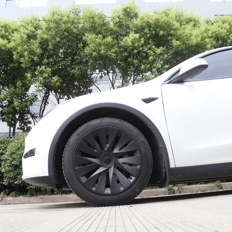 Tesla Model Y WINDMILL Jant Kapağı Seti 19 İnç, Mat Siyah Renk 4 ADET