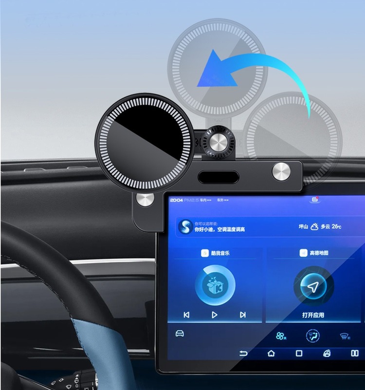 Model Y MagSafe Cep Telefonu Tutucu için, Mıknatıslı SİYAH
