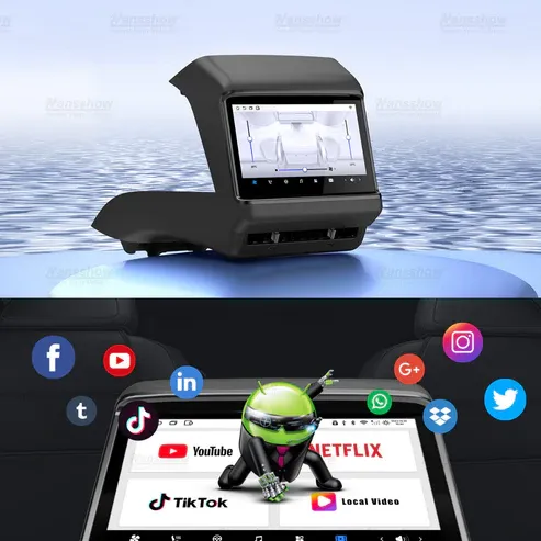 Tesla Model YV3 7.5 İnç 6 GB RAM + 64GB RAM Android 11.0 LCD Arka Akıllı Eğlence Sistemi