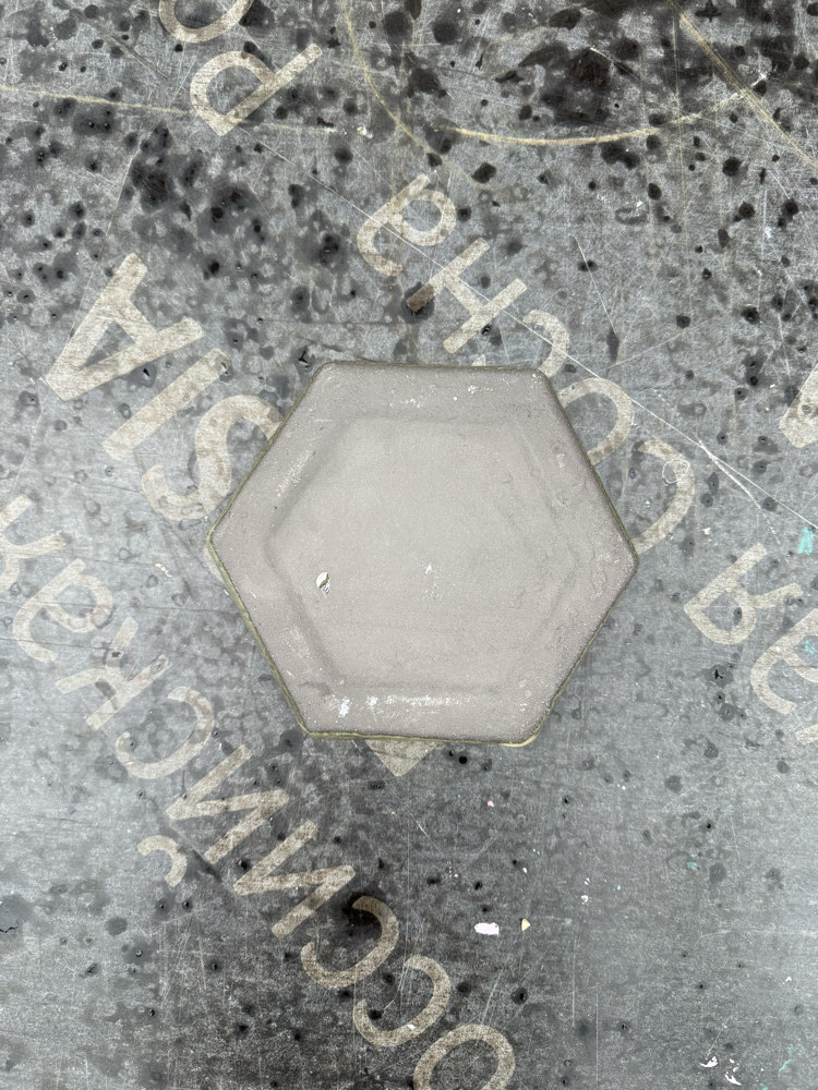 Stoneware  Cam Detaylı Seramik Tabak 