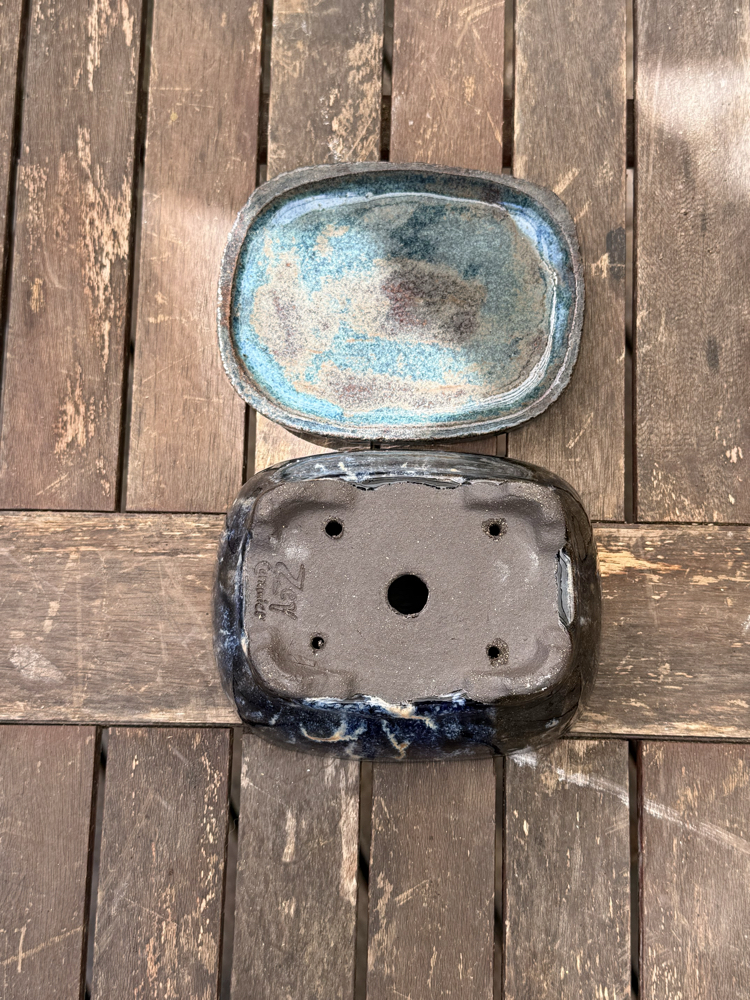 Altlıklı Sırlı Zeyceramics Stoneware Bonsai Saksısı