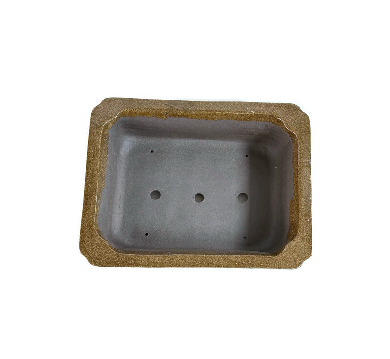 Köşeli Sırlı Stoneware Seramik Bonsai Saksısı