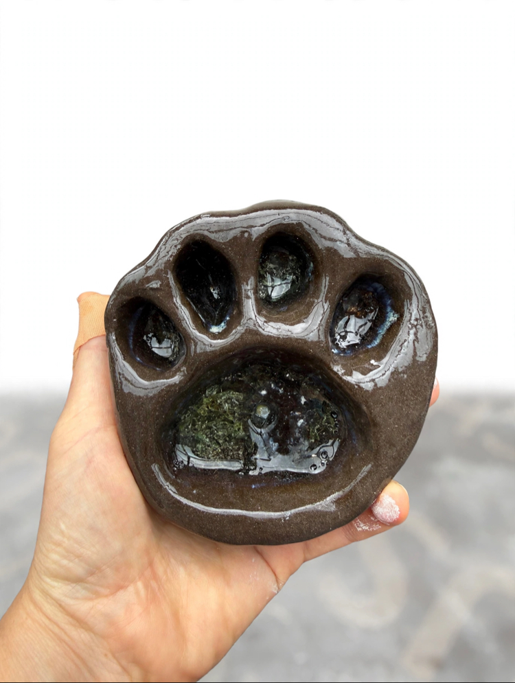 Stoneware Cam Detaylı Seramik Kulluk