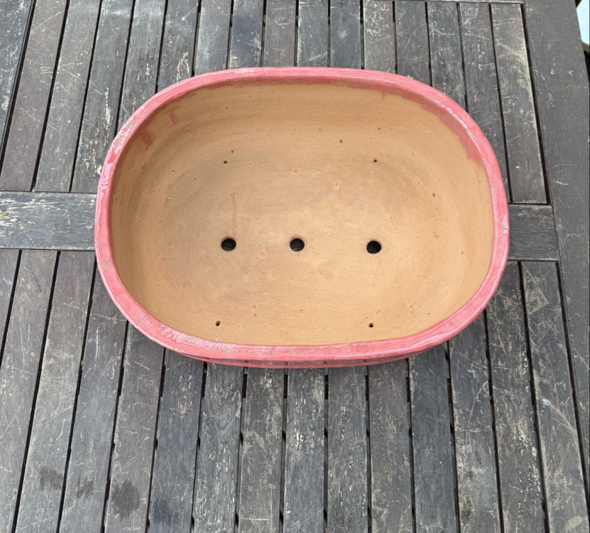 Büyük boy Stoneware Sırlı Bonsai Saksısı 45 cm