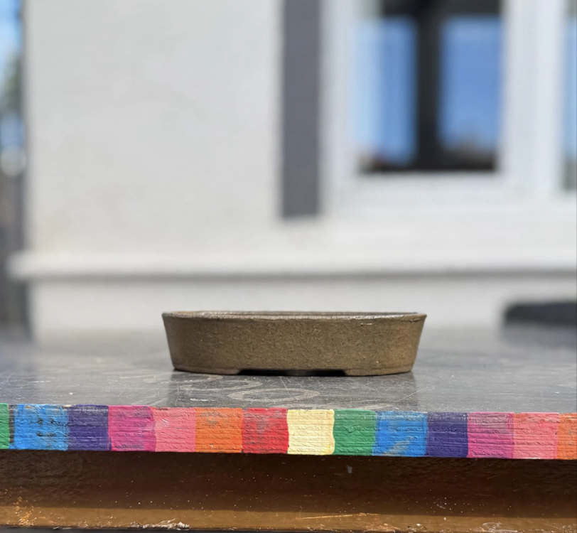Stoneware Sırlı Seramik Bonsai Saksısı 16 cm