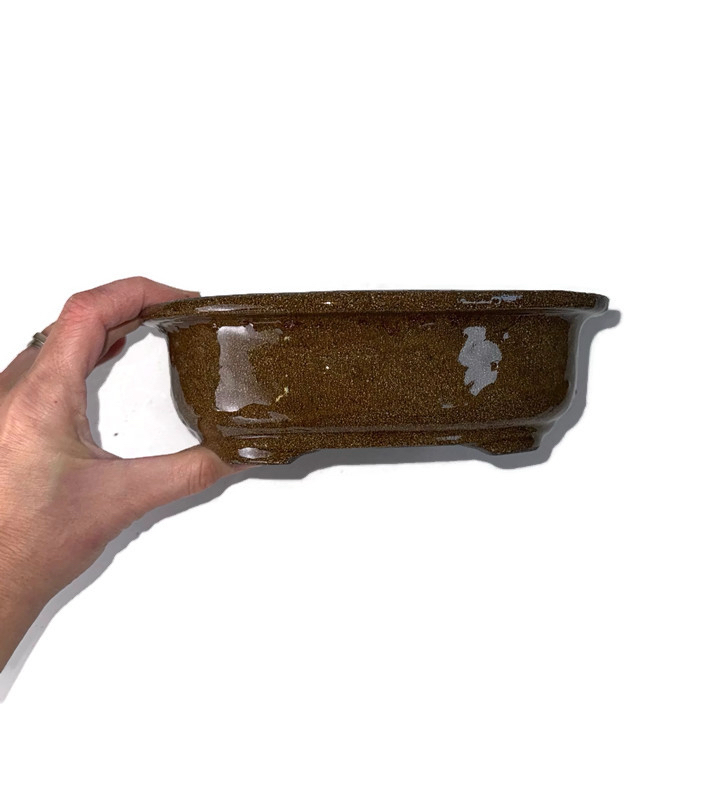 Stoneware Sırlı Seramik Bonsai Saksısı