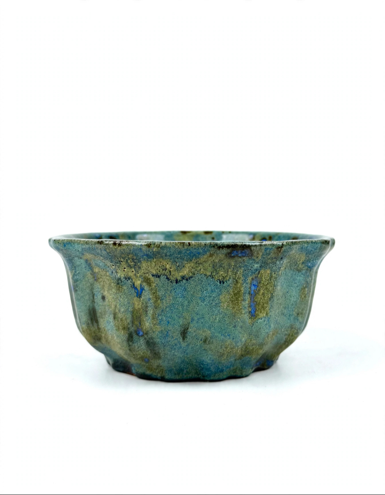 Stoneware Sırlı Seramik Bonsai Saksısı 18 cm