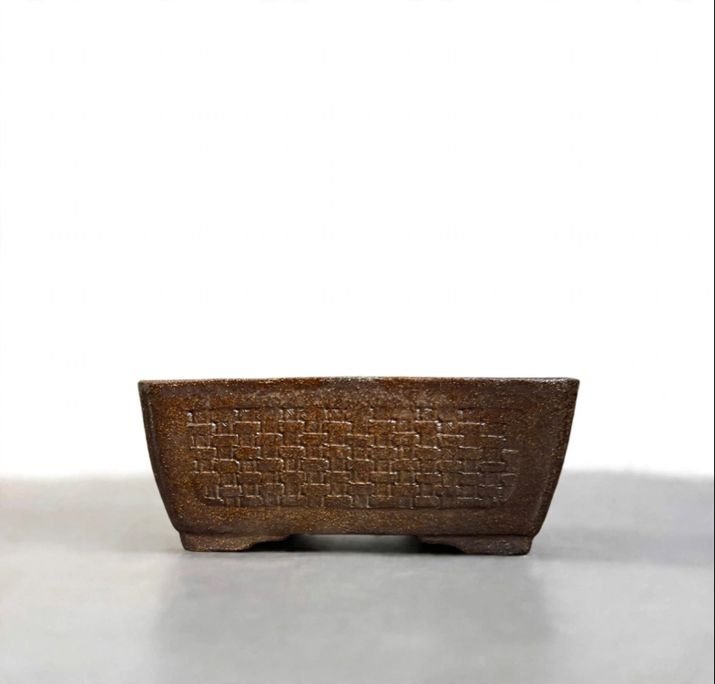 El Yapımı Stoneware Sırlı Seramik Bonsai Saksısı 16 cm