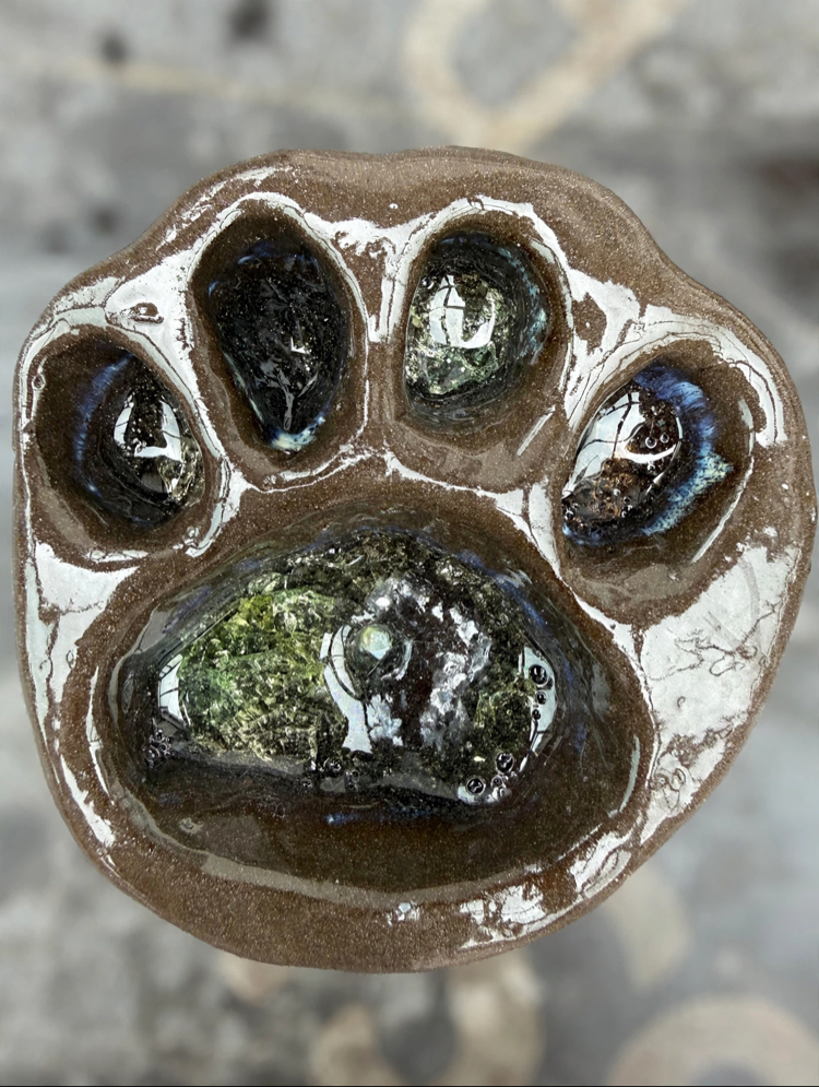 Stoneware Cam Detaylı Seramik Kulluk