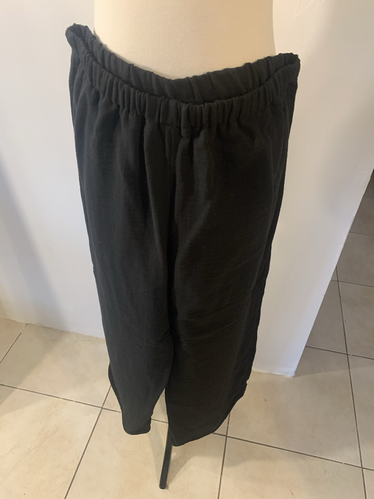 Siyah Müslin Pantalon