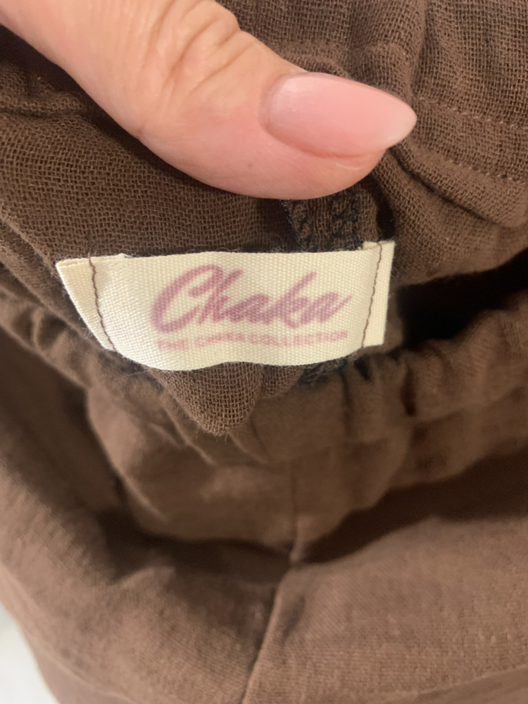 Koyu Kahve Müslin Pantalon