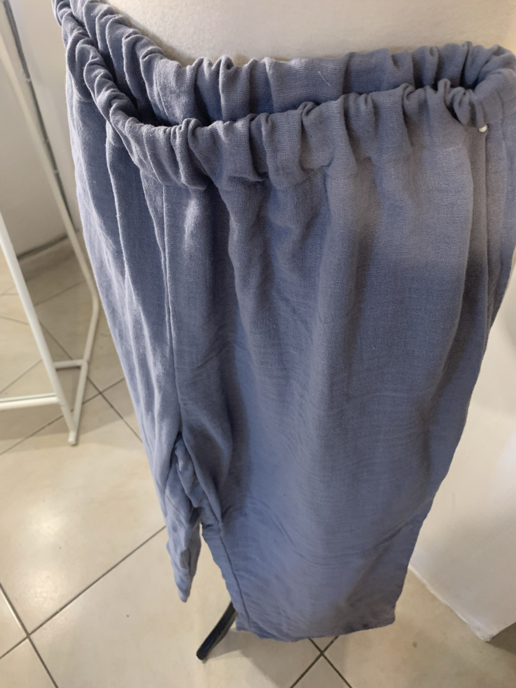 Gri Müslin Pantalon