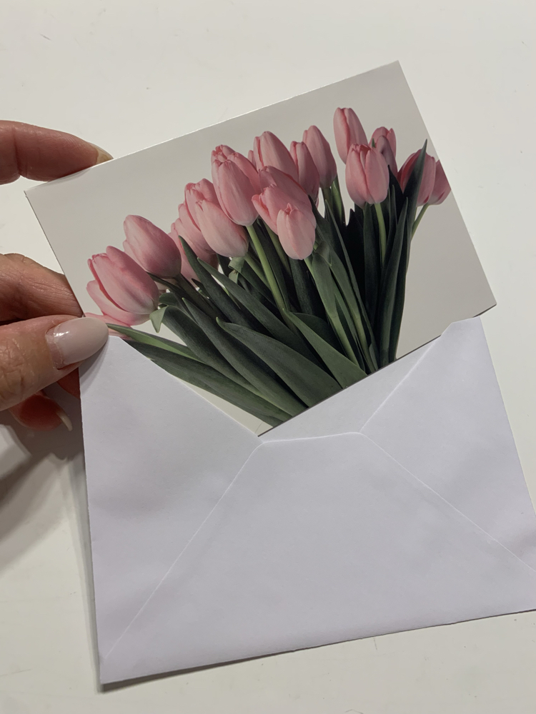 Laleler Zarflı Kartpostal