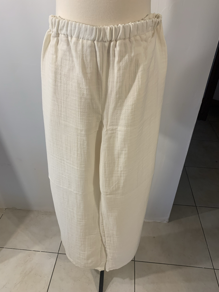 Krem Müslin Pantalon