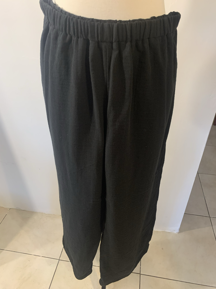 Siyah Müslin Pantalon