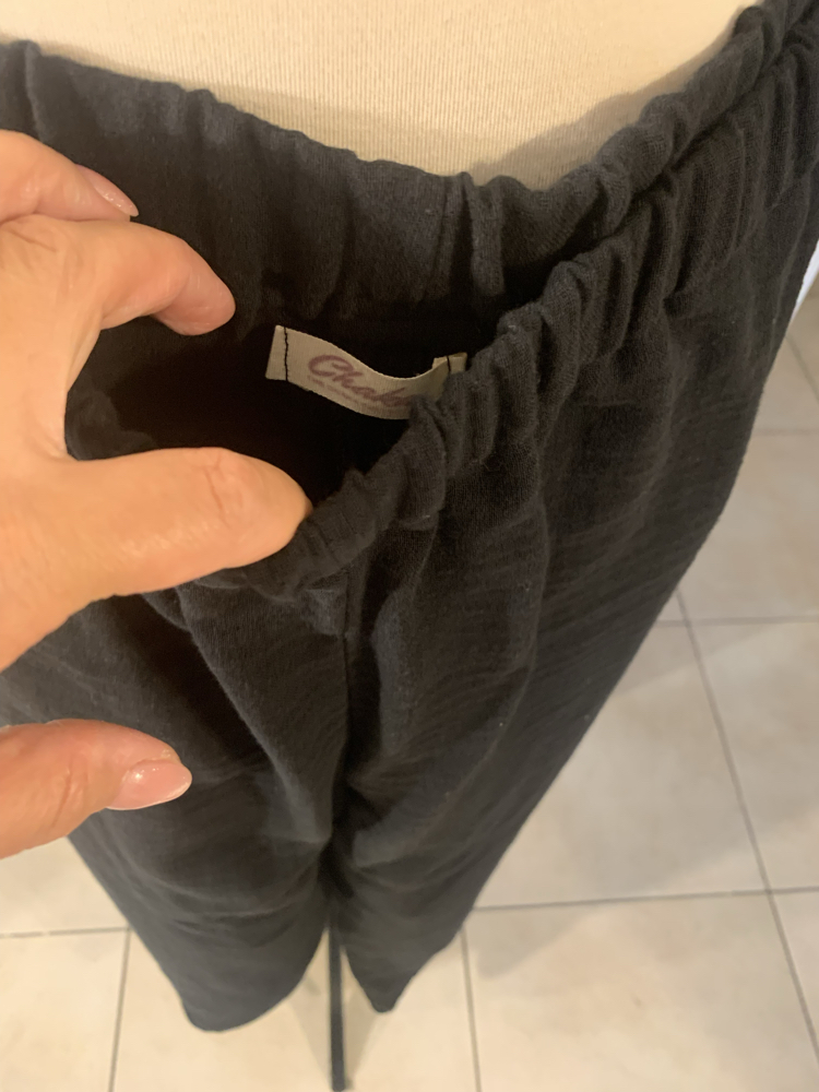 Siyah Müslin Pantalon