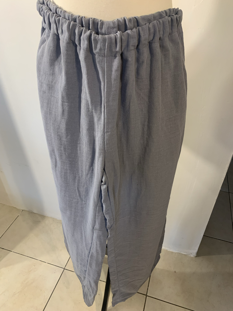 Gri Müslin Pantalon