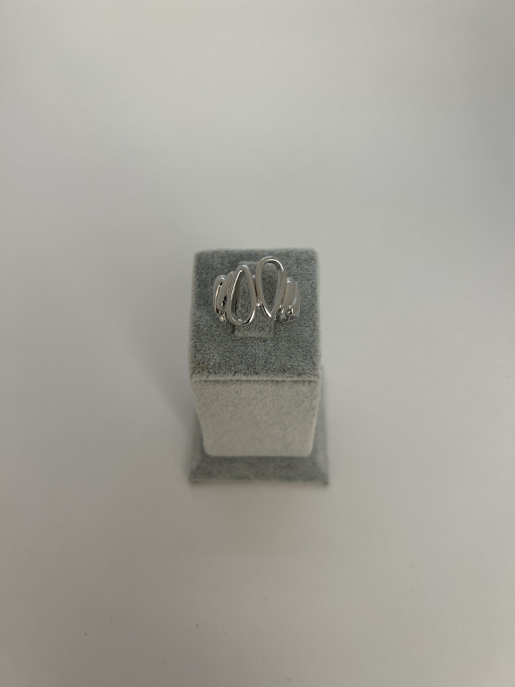 Vip oval ayarlamalı silver yüzük 